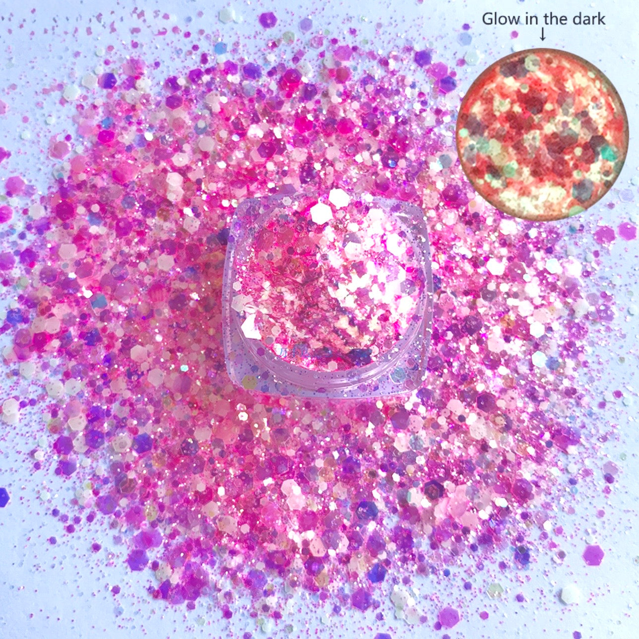 She Glows - Chunky Glow In The Dark Glitter
