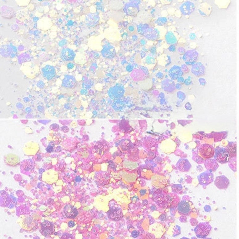 UV White To Pink - Chunky Mix