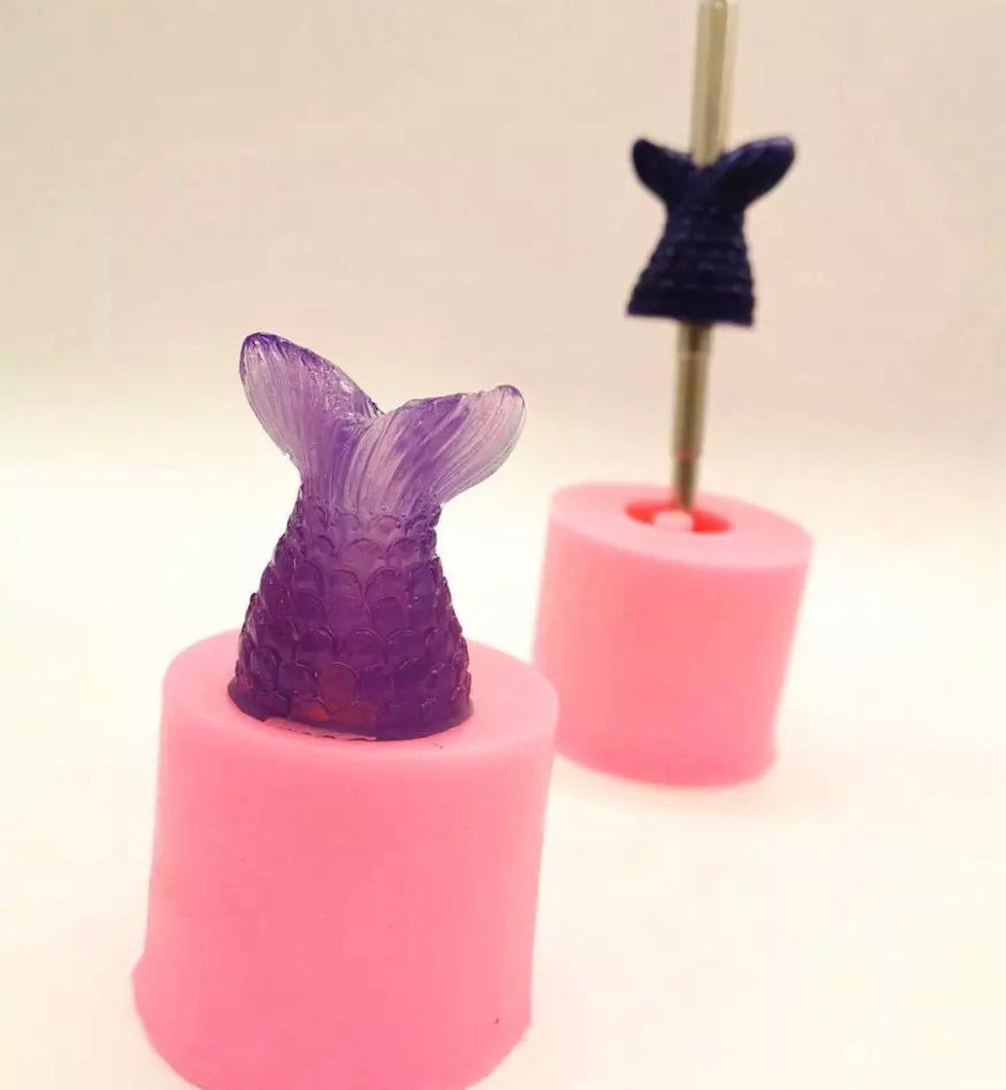 Mermaid Tail Straw Topper Mold