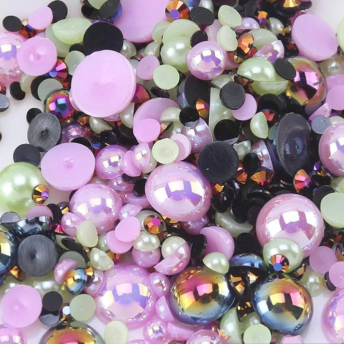 Set E - Pearl & Resin Rhinestone Mix