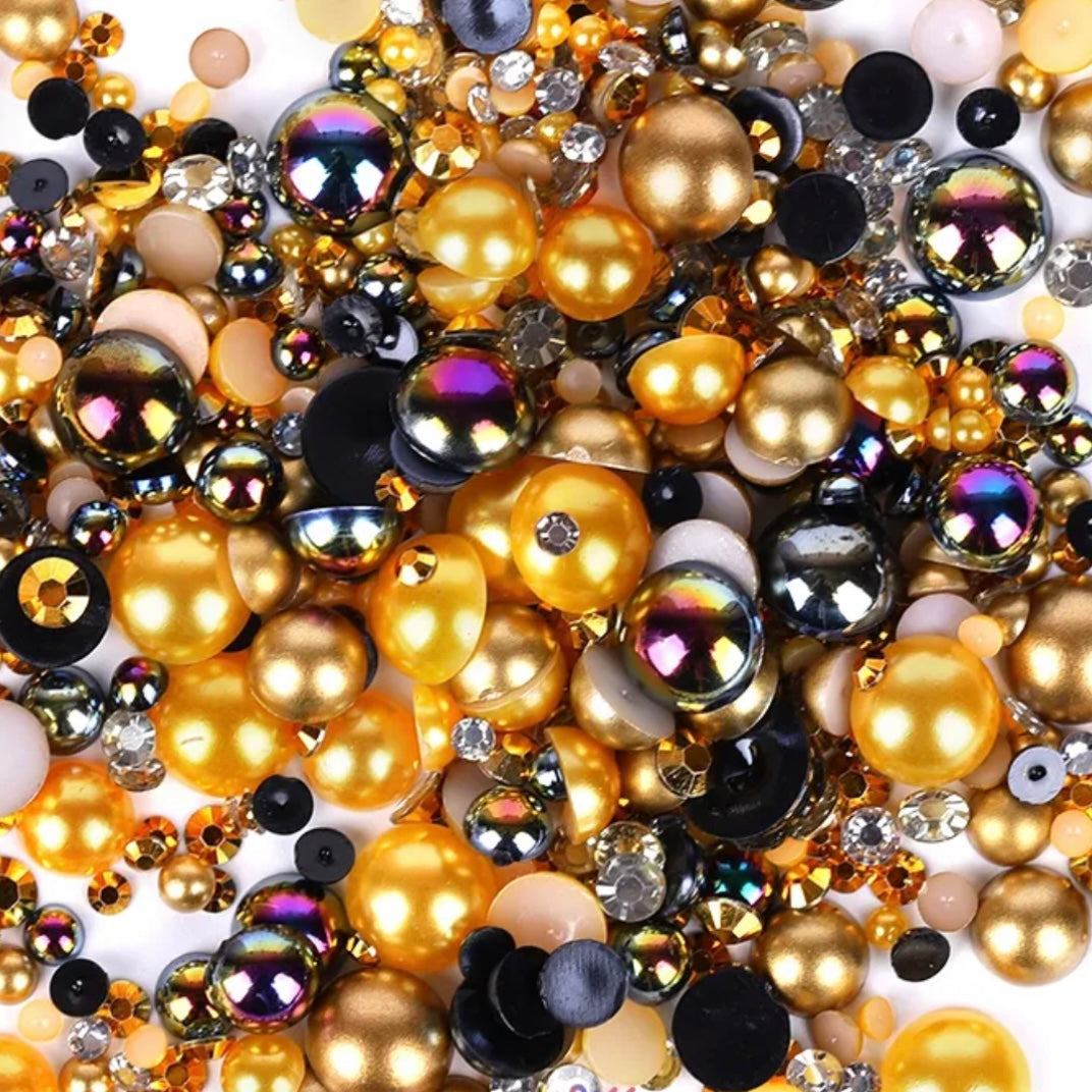 Set V - Pearl & Resin Rhinestone Mix