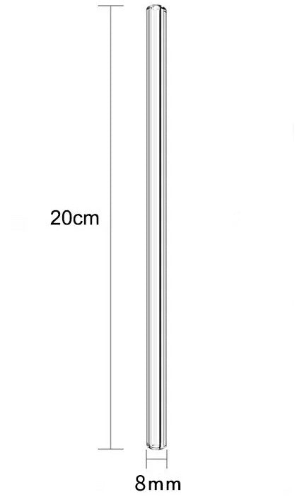 Glass Straws - Set of 4