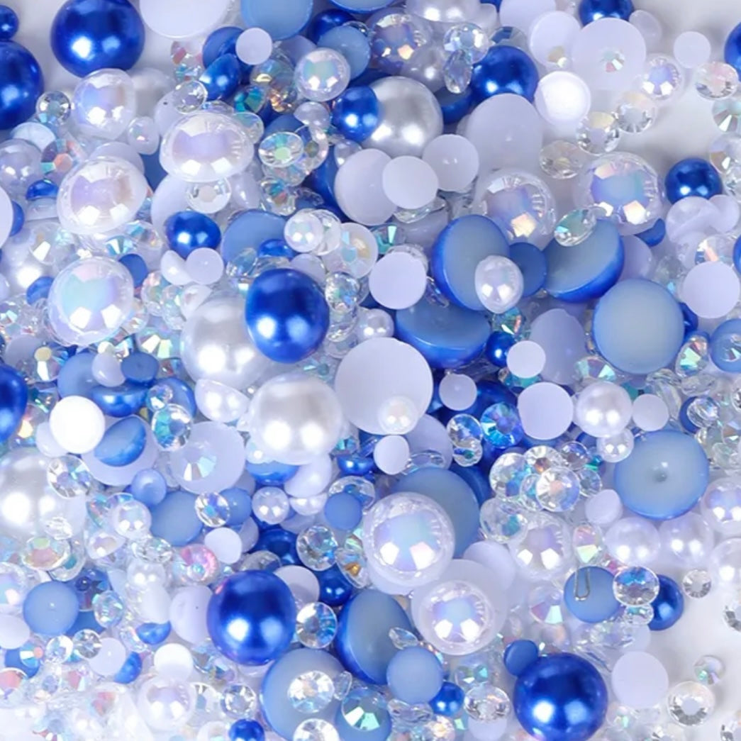Set W - Pearl & Resin Rhinestone Mix