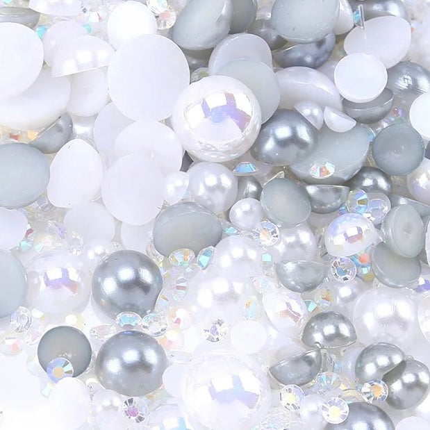 Set H - Pearl & Resin Rhinestone Mix
