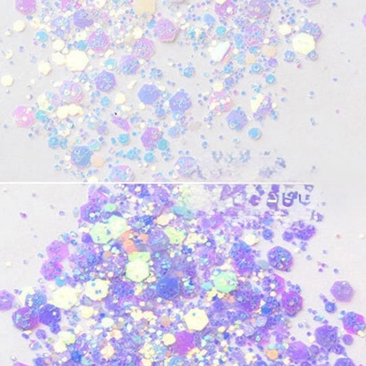 UV White To Purple - Chunky Mix