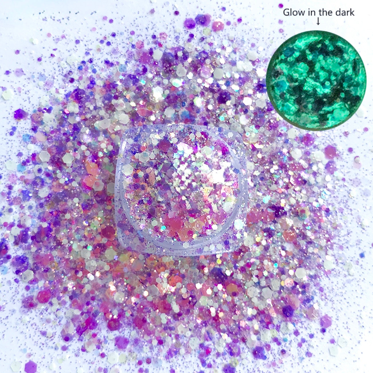 Glow Fantasia - Chunky Glow In The Dark Glitter