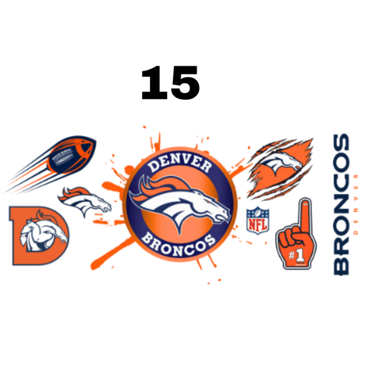 Football Teams - 16oz UV DTF Cup Wrap