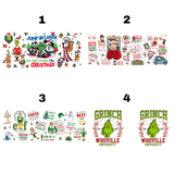 Christmas Wraps - 16oz UV DTF Cup Wrap