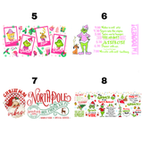 Christmas Wraps - 16oz UV DTF Cup Wrap