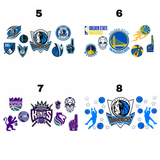 Basketball Teams - 16oz UV DTF Cup Wrap