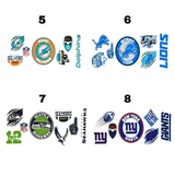 Football Teams - 16oz UV DTF Cup Wrap