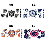 Football Teams - 16oz UV DTF Cup Wrap