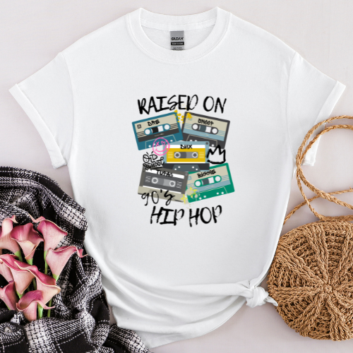 Raised On 90's Hip Hop - DTF Shirt Transfer Ready To Press