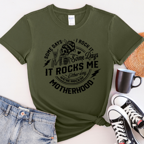 Some Days It Rocks Me - DTF Shirt Transfer Ready To Press