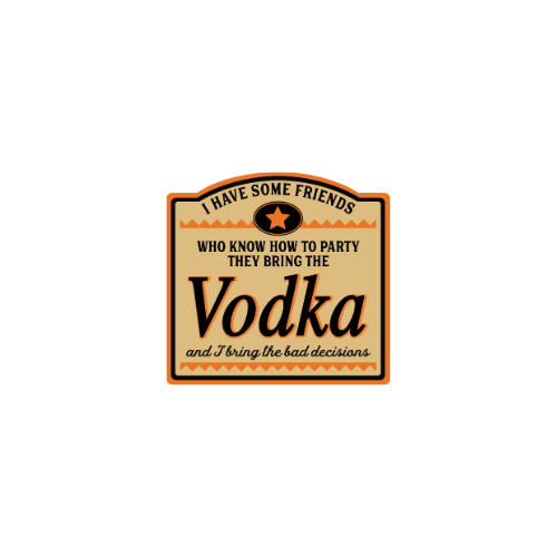 Vodka - UV DTF Shot Glass Decal