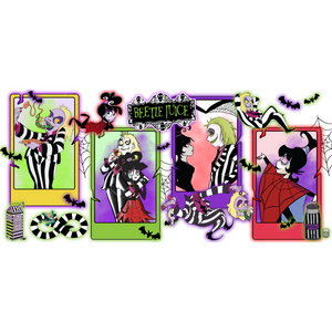 Beetlejuice Cards - 16oz UV DTF Cup Wrap