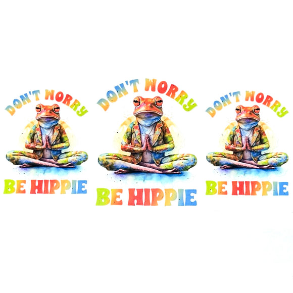 Don't Worry Be Hippie - 16oz  Cup Wrap or 3 Decal Images