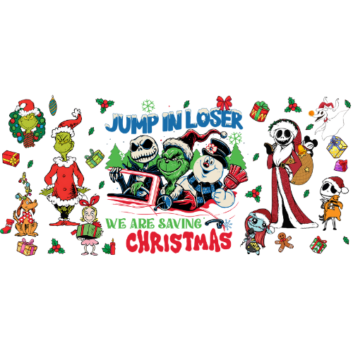 Jump In Loser - 16oz UV DTF Cup Wrap
