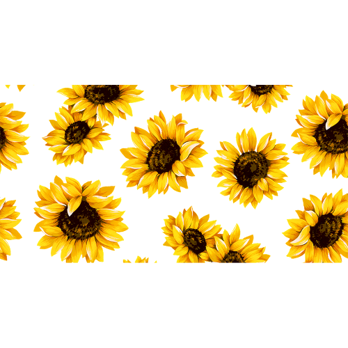 Sunflowers - 16oz UV DTF Cup Wrap