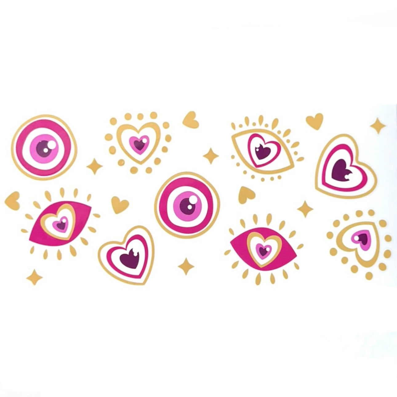 Evil Eye - 16oz UV DTF Cup Wrap