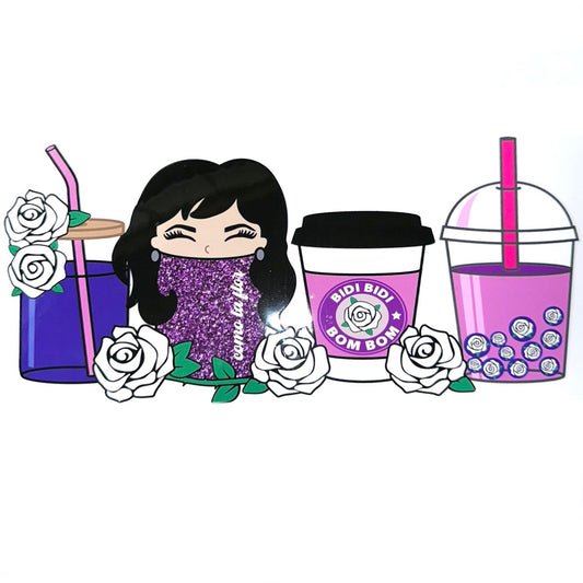 Selena - 16oz UV DTF Cup Wrap