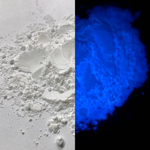 White To Blue Glow In The Dark Powder