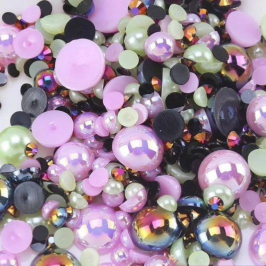 Set E - Pearl & Resin Rhinestone Mix
