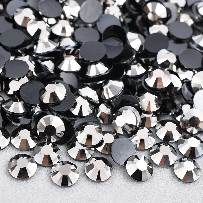 Hematite - Rhinestone Flatback Non Hot Fix