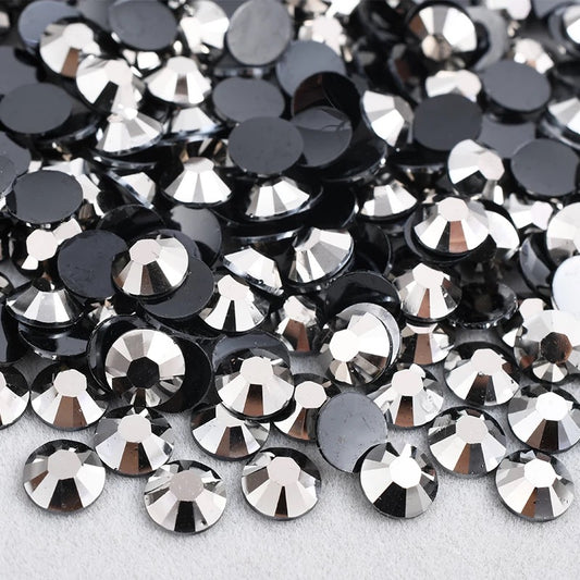 Hematite - Rhinestone Flatback Non Hot Fix