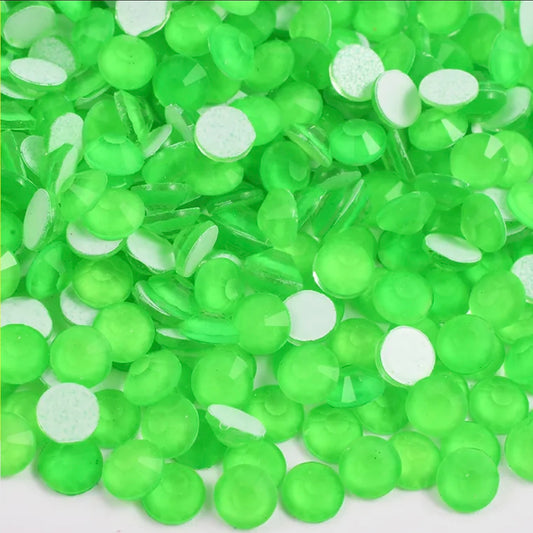 Neon Green - Glass Rhinestones
