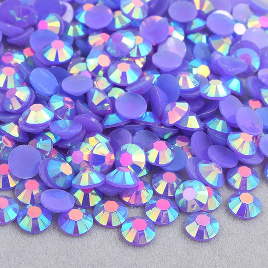 Jelly Amethyst AB - Rhinestone Flatback Non Hot Fix