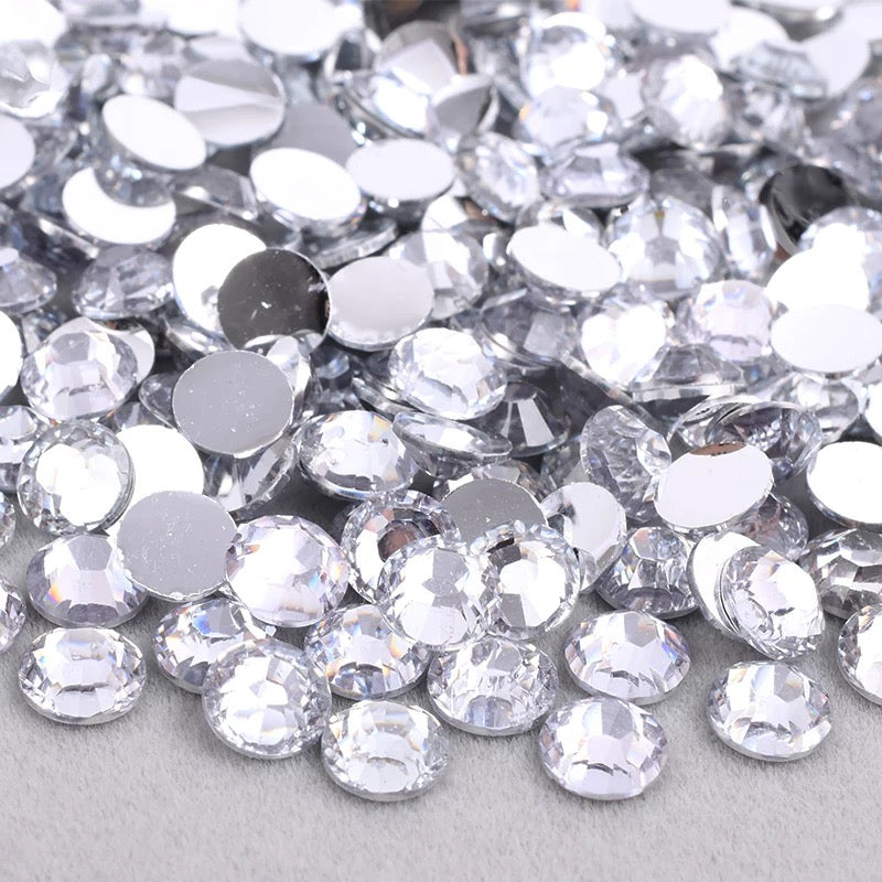 Clear - Rhinestones Flatback Non Hotfix