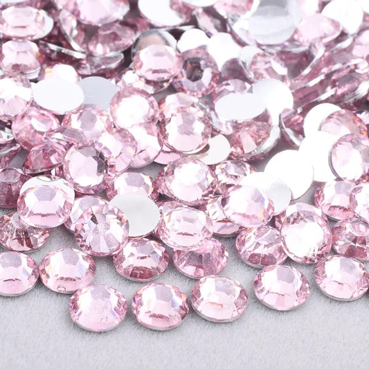 Light Pink - Rhinestones Flatback Non Hotfix