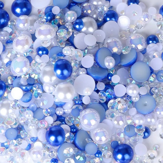 Set W - Pearl & Resin Rhinestone Mix