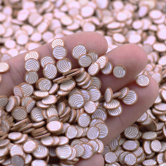White Concha - Polymer Clay