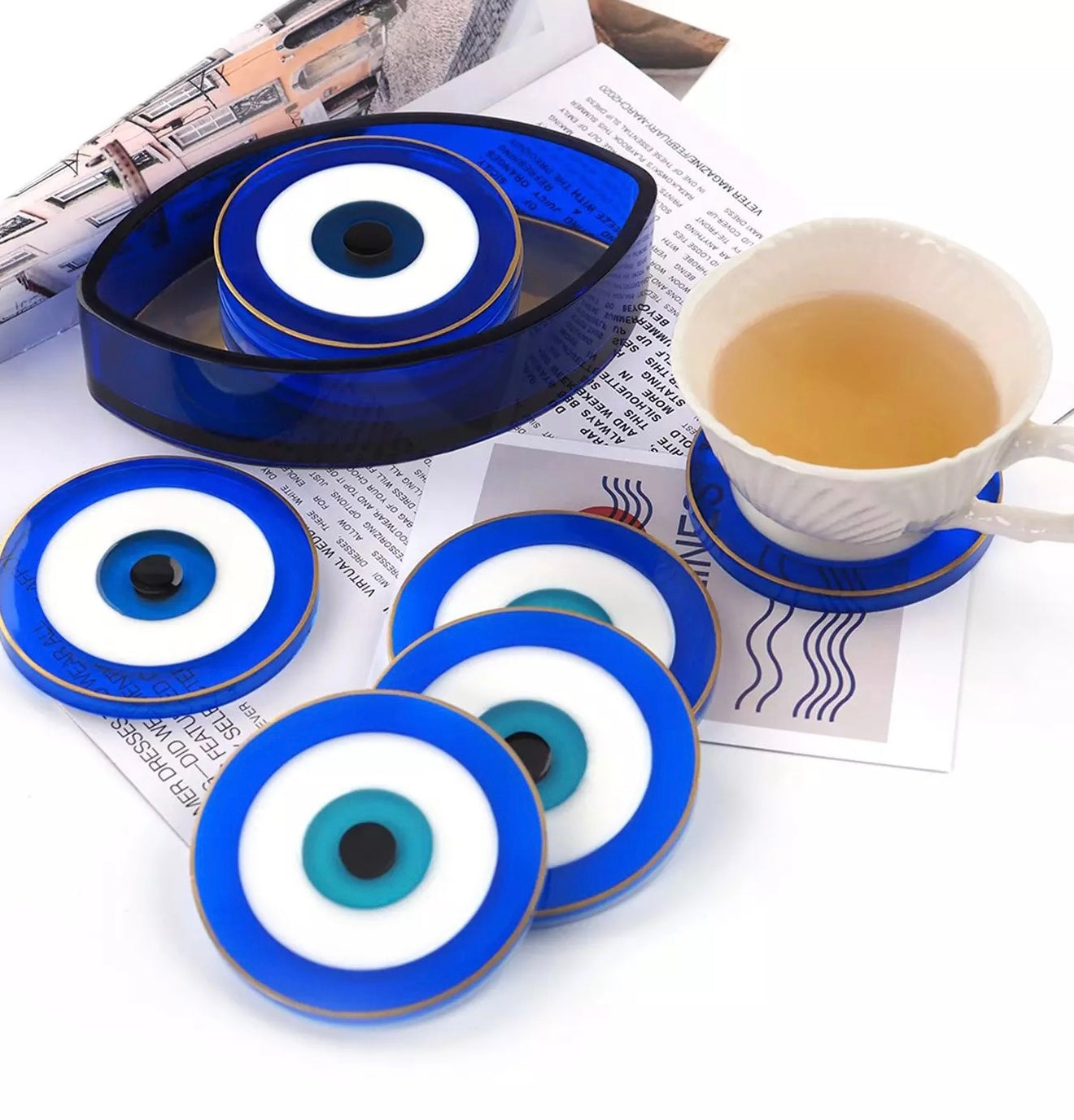 Evil Eye - Coaster Mold Set - 5 pieces