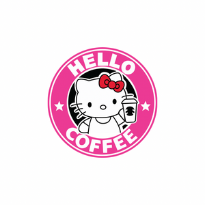 Hello Coffee HK - UV DTF Decal - 3.5inch