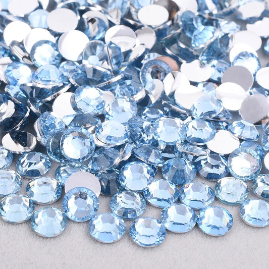 Lt. Sapphire - Rhinestone Flatback Non Hot Fix