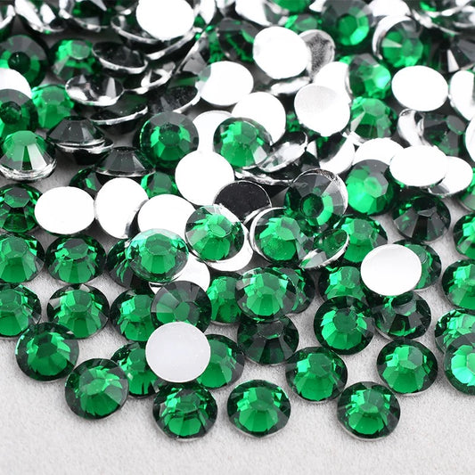 Emerald - Rhinestones Flatback Non Hot Fix
