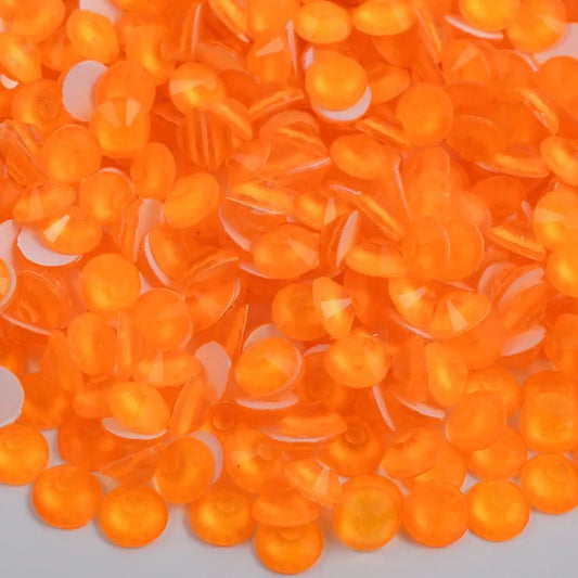 Neon Orange - Glass Rhinestones