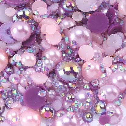 Set D - Pearl & Resin Rhinestone Mix